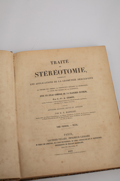 Traité de Stéréotomie